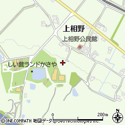 兵庫県三田市上相野周辺の地図