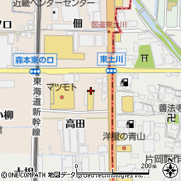 ユタカ薬局　向日森本周辺の地図