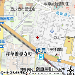 京都府京都市伏見区深草柴田屋敷町55周辺の地図