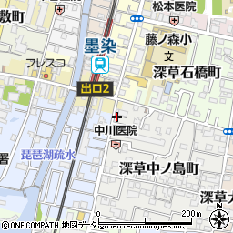 市田米穀墨染店周辺の地図