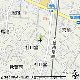 愛知県安城市安城町社口堂27周辺の地図
