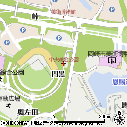 中央総合公園周辺の地図