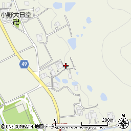 兵庫県三田市小野208周辺の地図