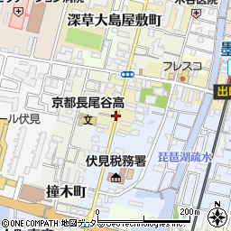 京都府京都市伏見区西桝屋町周辺の地図