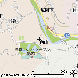 兵庫県川辺郡猪名川町笹尾向山周辺の地図