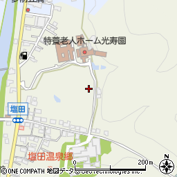 兵庫県姫路市夢前町塩田周辺の地図