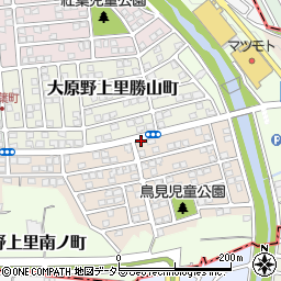 勝山町周辺の地図