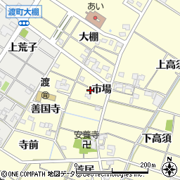 愛知県岡崎市渡町市場41周辺の地図