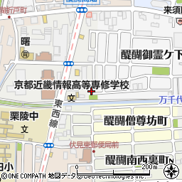 京都府京都市伏見区醍醐大構町21周辺の地図