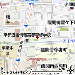 京都府京都市伏見区醍醐大構町21-3周辺の地図