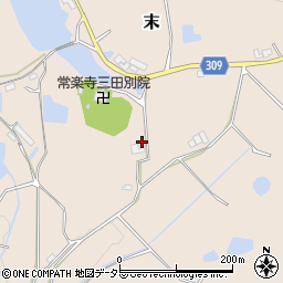 兵庫県三田市末688周辺の地図