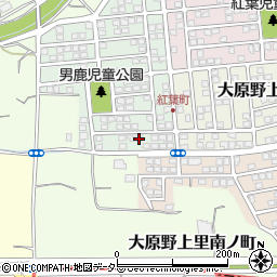 京都府京都市西京区大原野上里男鹿町20周辺の地図