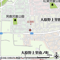 京都府京都市西京区大原野上里男鹿町20-10周辺の地図