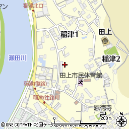 滋賀県大津市稲津周辺の地図