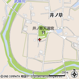 兵庫県三田市井ノ草1072周辺の地図