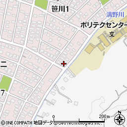 三重県四日市市笹川1丁目189周辺の地図