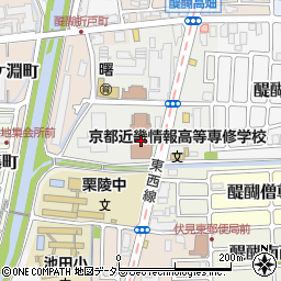 京都市役所　醍醐支所子どもはぐくみ室子育て推進担当周辺の地図