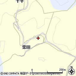 愛知県岡崎市秦梨町栗田周辺の地図