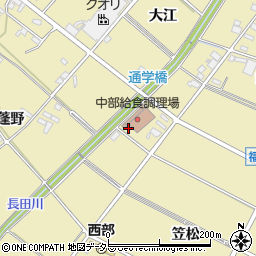 愛知県安城市福釜町笠松2周辺の地図