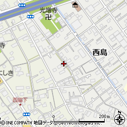 静岡県静岡市駿河区西島186周辺の地図