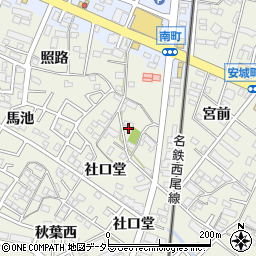 愛知県安城市安城町社口堂28周辺の地図