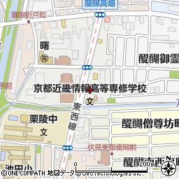 京都府京都市伏見区醍醐大構町27周辺の地図