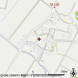 滋賀県甲賀市土山町野上野202周辺の地図