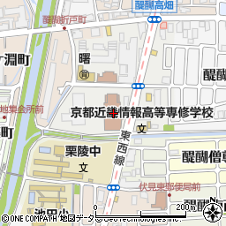 京都市役所　醍醐支所市民窓口課記録担当周辺の地図