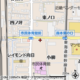 京都府向日市森本町小柳周辺の地図