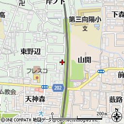 京都府向日市寺戸町東野辺43周辺の地図