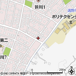 三重県四日市市笹川1丁目192周辺の地図