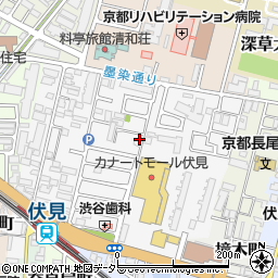 京都府京都市伏見区深草柴田屋敷町21-30周辺の地図