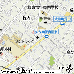 愛知県岡崎市大和町中切31周辺の地図