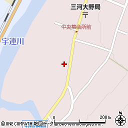 愛知県新城市大野榎下周辺の地図