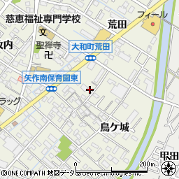 愛知県岡崎市大和町中切46周辺の地図