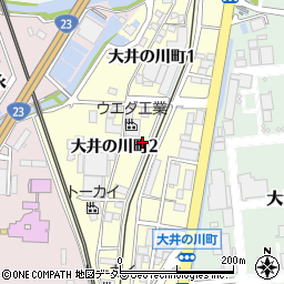 三重県四日市市大井の川町周辺の地図