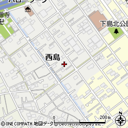 静岡県静岡市駿河区西島177周辺の地図