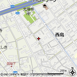 静岡県静岡市駿河区西島174周辺の地図