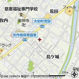 愛知県岡崎市大和町中切50周辺の地図