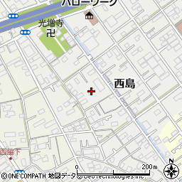 静岡県静岡市駿河区西島209周辺の地図