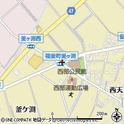 福釜町釜ケ渕周辺の地図