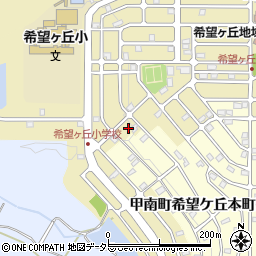 滋賀県甲賀市甲南町希望ケ丘3丁目5周辺の地図