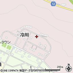 静岡県伊豆市冷川1276-17周辺の地図