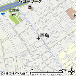 静岡県静岡市駿河区西島294周辺の地図