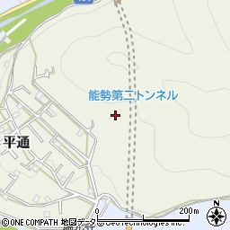 能勢第二トンネル周辺の地図