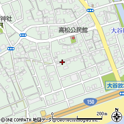 静岡県静岡市駿河区高松周辺の地図