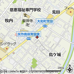 愛知県岡崎市大和町中切周辺の地図