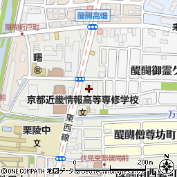 京都府京都市伏見区醍醐大構町26周辺の地図
