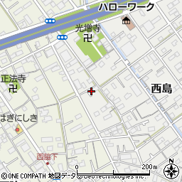 静岡県静岡市駿河区西島182-7周辺の地図