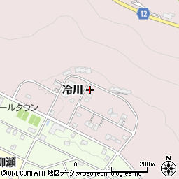 静岡県伊豆市冷川1276-12周辺の地図